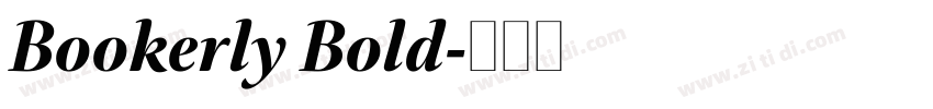 Bookerly Bold字体转换